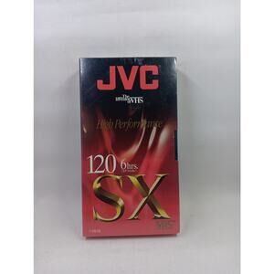 VHS SEALED JVC VHS Tapes T-120 SX High Performance Blank VHS Tapes Vhs